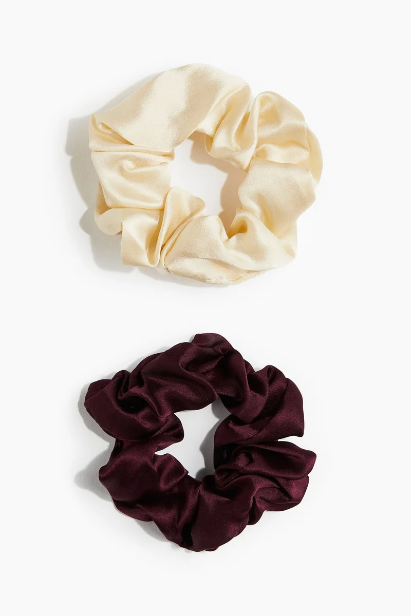 H&M 2-pack silk scrunchies