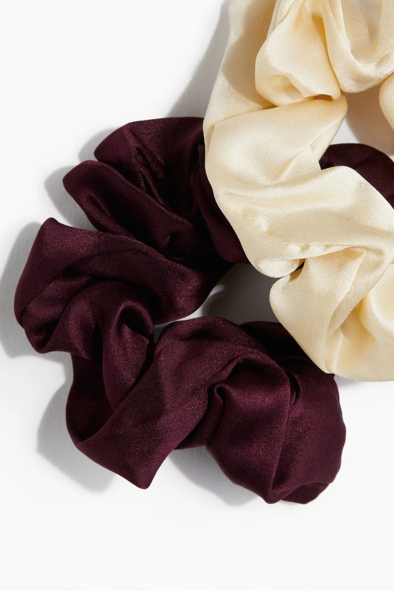 H&M 2-pack silk scrunchies