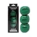 Zeekio Galaxy Juggling Ball Professional Grade Suitable for All Levels Ages Premium 12 Panel Genuine Leather Ball Durable 130 Grams 67mm Set of 3 Green - Image 2