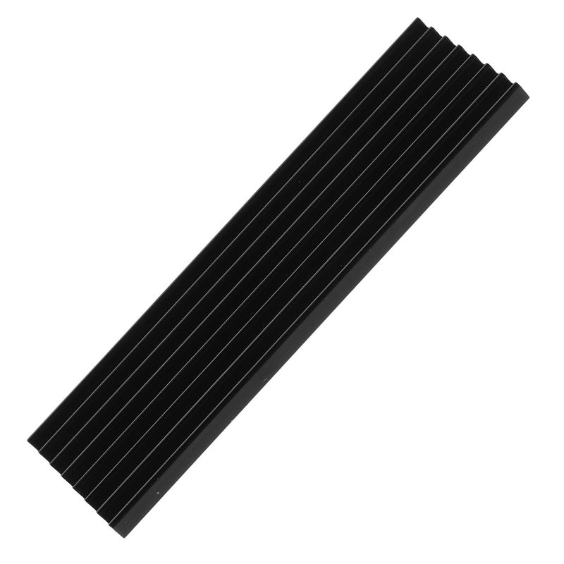 M2 SSD Heatsink with 8pcs Thermal Pads Aluminum Cooling for PC Laptop Computer Hardware Black - Image 2