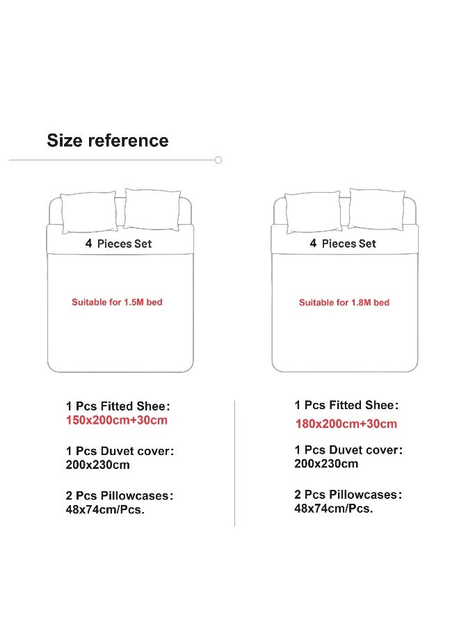 Generic 4-Piece Kuromi Cotton Comfortable Set Fitted Sheet Set Children'S Day Gift Birthday Gift  - Image 2