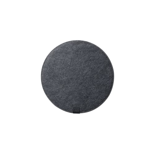 DailyObjects Felt Desk Trio Bundle with Desk Mat|Coaster|Orb Mouse Pad - Limited Edition - Black - Image 5