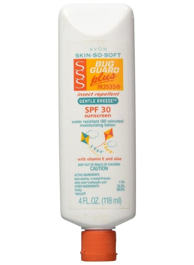AVON - SKIN-SO-SOFT Bug Guard PLUS IR3535® Insect Repellent Moisturizing Lotion - SPF 30 Gentle Breeze, 4 oz - Image 1