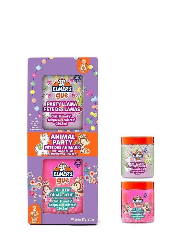 Elmers Elmer's Ready Slime Party Animals 236ML x 2Box - Image 1