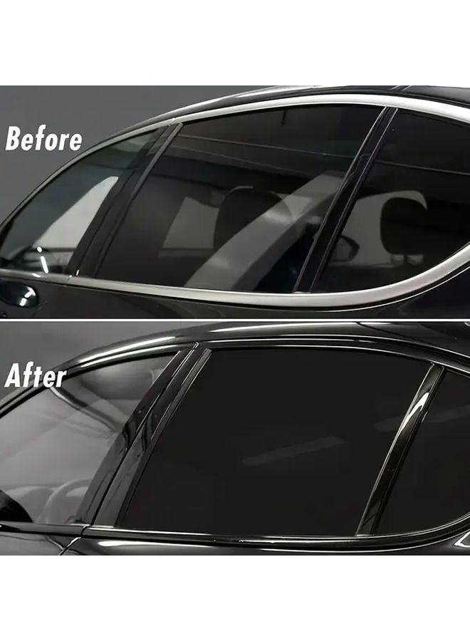 Matte Black Car Stickers 3 94inch By 196 85inch Self Adhesive Protection Tape For Interiors Hoods Roofs - Image 4