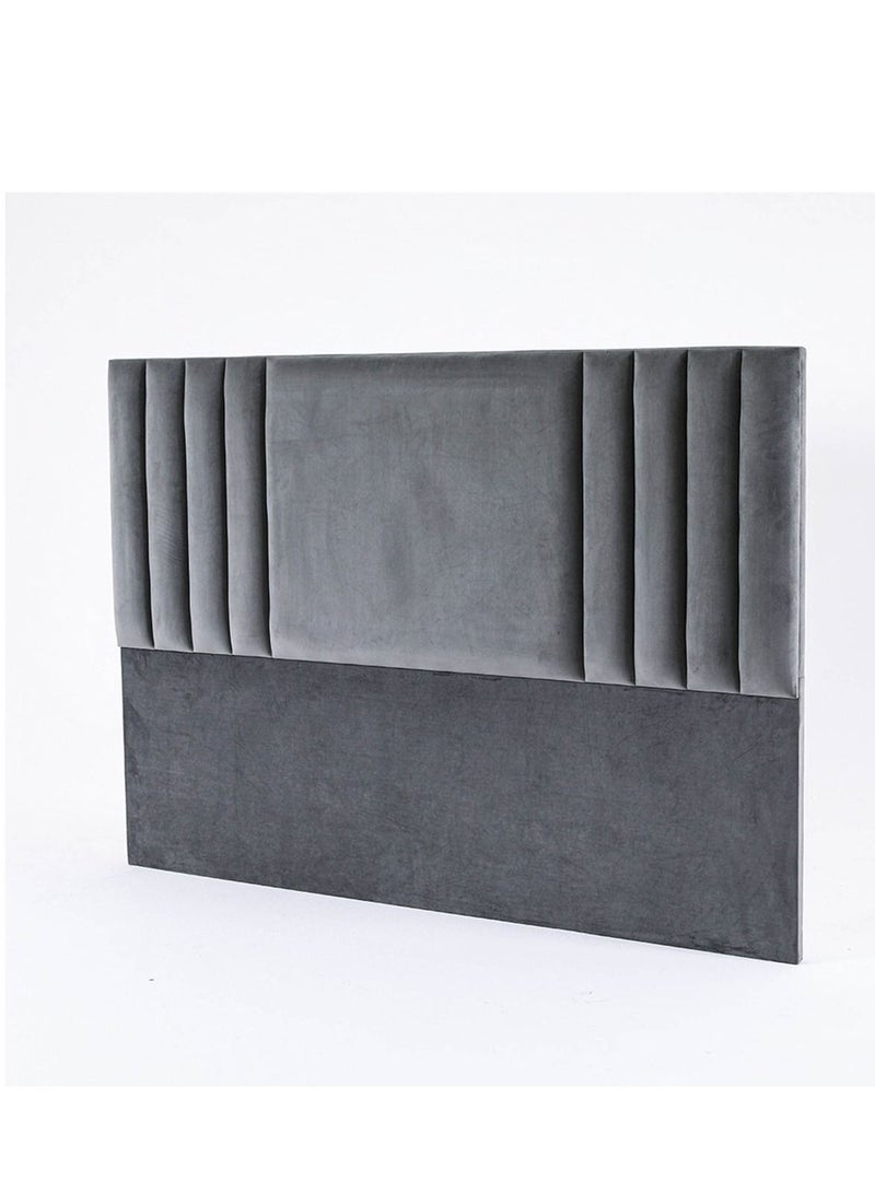 Karnak Superioi Upholstered Velvet Bed Frame Bedroom Furniture Strong And Sturdy Modern Design Wooden Bed | Quiet & Comfortable Bed (Super King - 200x200cm, Grey) - Image 4