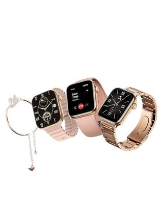 ساعة ذكية للسيدات G9 Mini Rose Gold Edition من ألمانيا مع مجموعة من ثلاث مجموعات من الأشرطة وسوار أنيق - pzsku/ZD762426EA44DB9DCD9E5Z/45/_/1711194060/ed8a0c05-97f9-4de1-bf64-4e83d2d0fda4