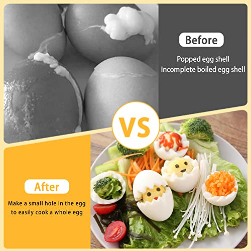 MIATTCLD Egg Piercer, Stainless Steel Needle Egg Punch, Egg Piercer Hole Seperater Bakery Kitchen Tools, Dishwasher safe - Image 4