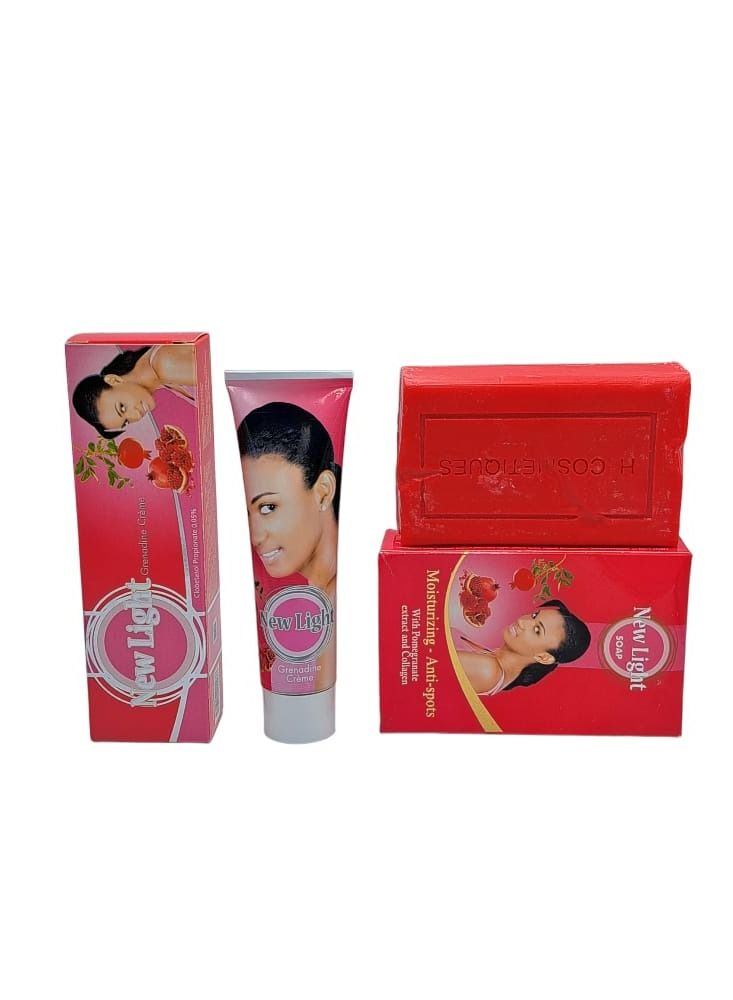 New Light A set Of Skin Lightening Cream 50 Grams And Soap 230 grams