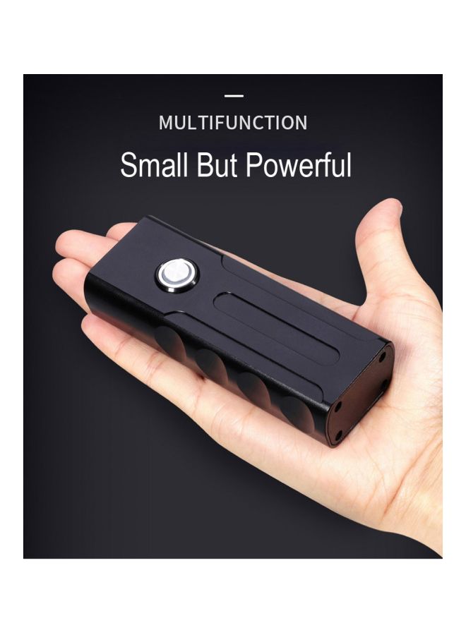 Rechargeable LED Flashlight For Bicycle Black 11.0x6.5x5cm - Image 5