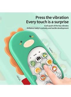 UKR UKR Educational Mobile Toy Phone – Pink Musical Dinosaur Telephone for Kids | Interactive Pretend Play with Animals, Numbers, Stories, Sounds & Melodies | Learning Toy for Toddlers & Preschoolers  - Image 4
