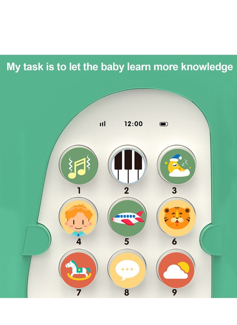 UKR UKR Educational Mobile Toy Phone – Pink Musical Dinosaur Telephone for Kids | Interactive Pretend Play with Animals, Numbers, Stories, Sounds & Melodies | Learning Toy for Toddlers & Preschoolers  - Image 3