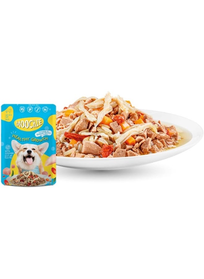 MOOCHIE Puppy Casserole With Chicken - Healthy Growth Pouch 85G  - Image 2