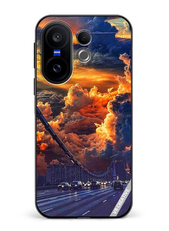 Protective Case Cover For Vivo X200 FE Nature Scenery Design Multicolour