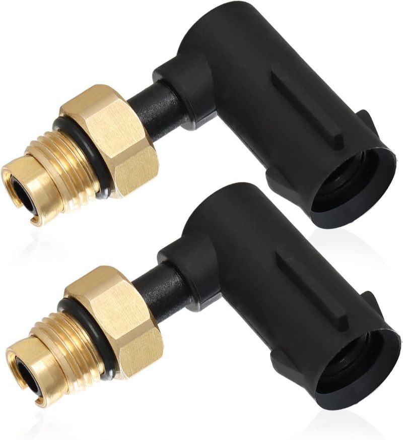 Air Suspension Repair Kit: 2pcs Brass & ABS Plastic Direct Replacement - Restore Factory Performance Air Strut Repair Kit for 2011-2020 Grand Cherokee, Dodge Ram 1500 DIY Mechanics - Image 1