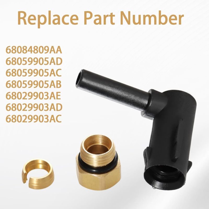 Air Suspension Repair Kit: 2pcs Brass & ABS Plastic Direct Replacement - Restore Factory Performance Air Strut Repair Kit for 2011-2020 Grand Cherokee, Dodge Ram 1500 DIY Mechanics - Image 3
