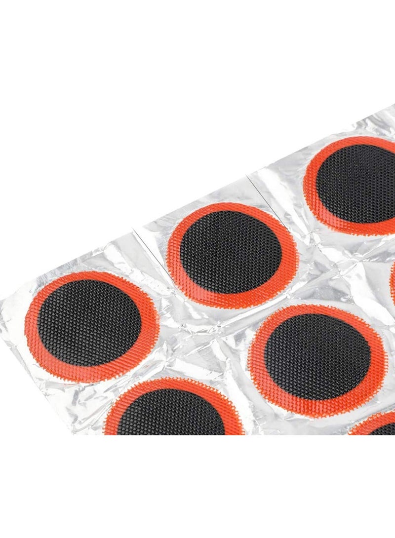 HZYH Bicycle Puncture Repair Kits, 48Pcs Square Patches + 48pcs Round Patches Rubber Puncture Repair Patches For Bike Tyre Inner Tube  Repairing - Image 3