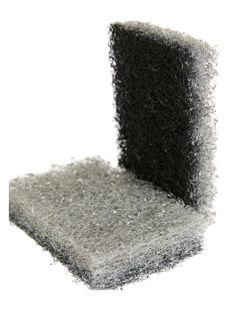 HOME DWELL Silver and Black Nylon Small Brush Scouring Pad - Durable Scrub Pads for Kitchen and Home  - Image 4