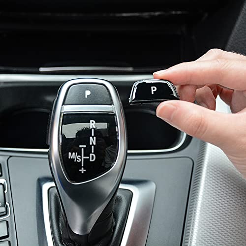 LIMBQS Gear Shift P Button for BMW F30 F34 F31, Gear Shift Knob Lever Parking Button for BMW 3 Series (Piano Black) - Image 3