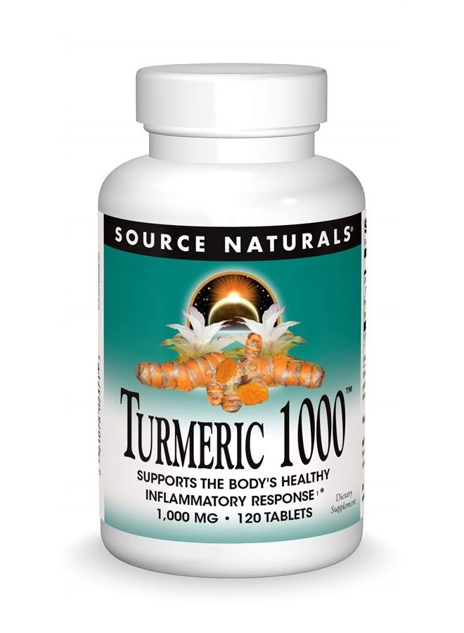 Source Naturals Turmeric 1000, Supports The Body's Healthy Inflammatory Response*, 1,000mg - 120 Tablets - Image 1
