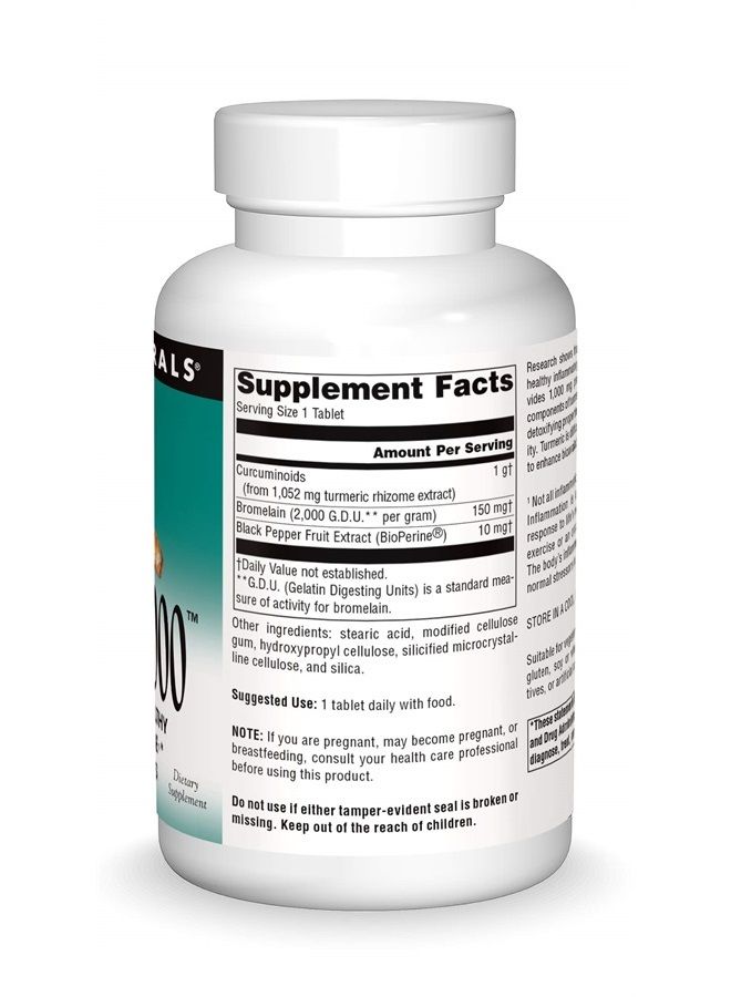 Source Naturals Turmeric 1000, Supports The Body's Healthy Inflammatory Response*, 1,000mg - 120 Tablets - Image 3