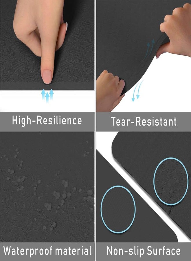 برو بيروس بساط يوغا قابل للطي من بروبيروس® مع حقيبة حمل، مصنوع من مادة TPE مانعة للانزلاق، سمك 5 مم، مقاس 72 × 24 بوصة، أسود، بساط تمارين محمول وصديق للبيئة للمنزل، الصالة الرياضية، السفر، مناسب للرجال والنساء، تمارين البيلاتس، تمارين اللياقة البدنية - Image 4