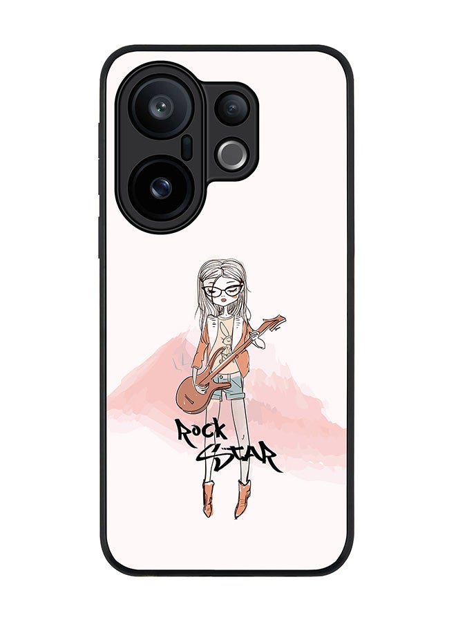 Stylizedd For vivo X200 FE / S30 Pro mini Case,Slim fit Camera Protection, Shockproof Thin Phone cover  - Rockstar Girl
