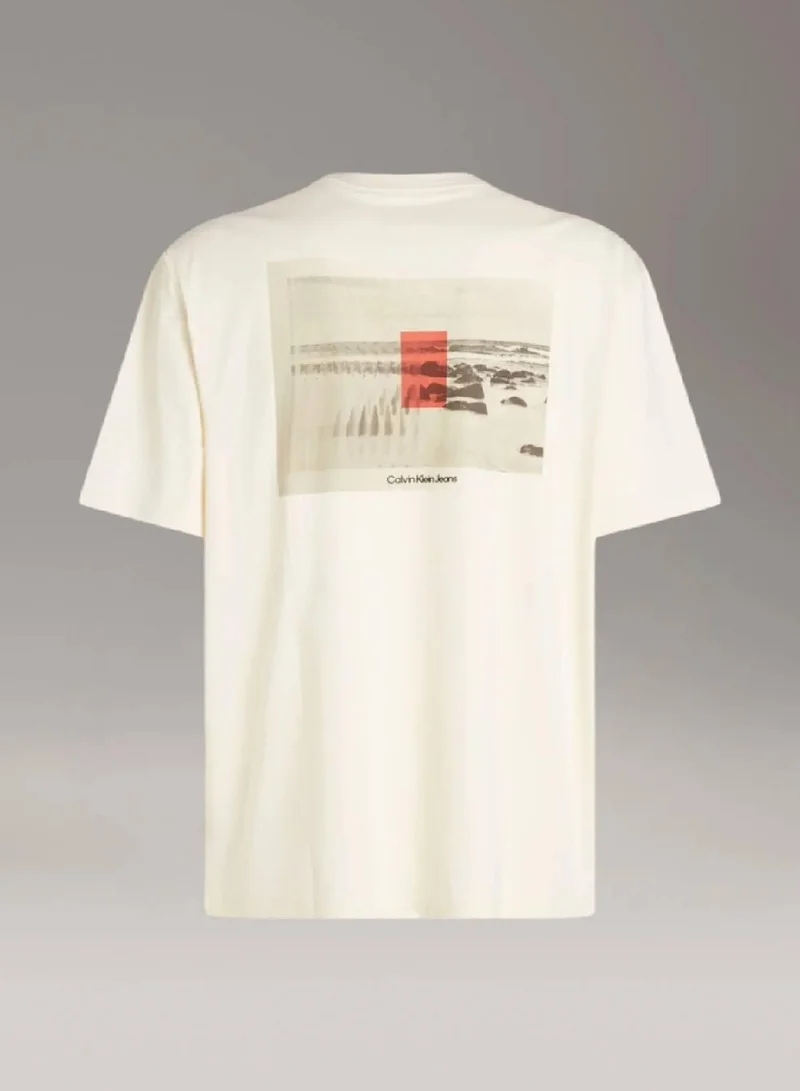 Calvin Klein Jeans  Back Photo Print T-shirt for Men | Best Price UAE