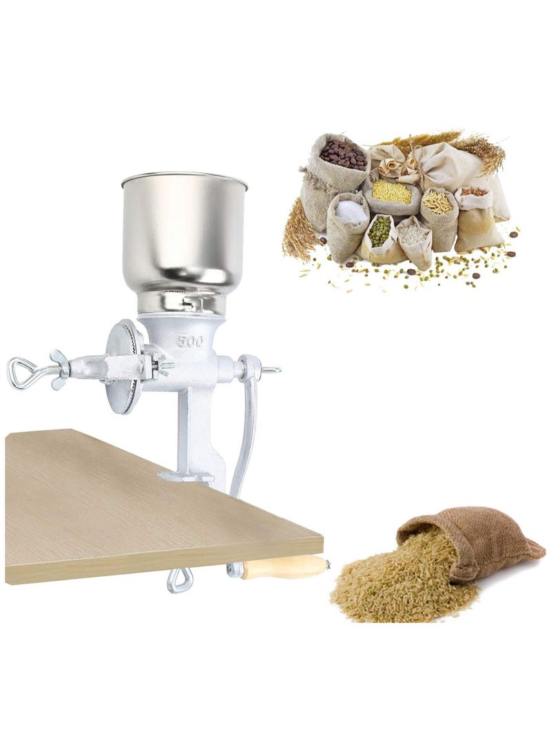 DubaiGallery Manual grain mill for corn wheat grains coffee beans nuts malt mill cast iron coffee grinder nut mill - Image 1