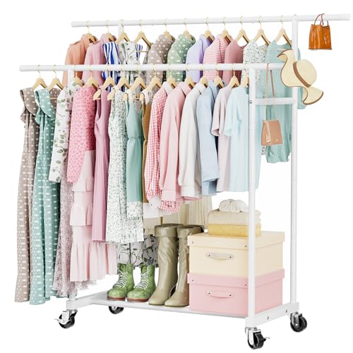 Abiglifty Double Rods Clothes Rack - Image 1