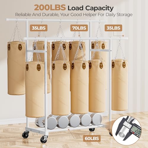Abiglifty Double Rods Clothes Rack - Image 3