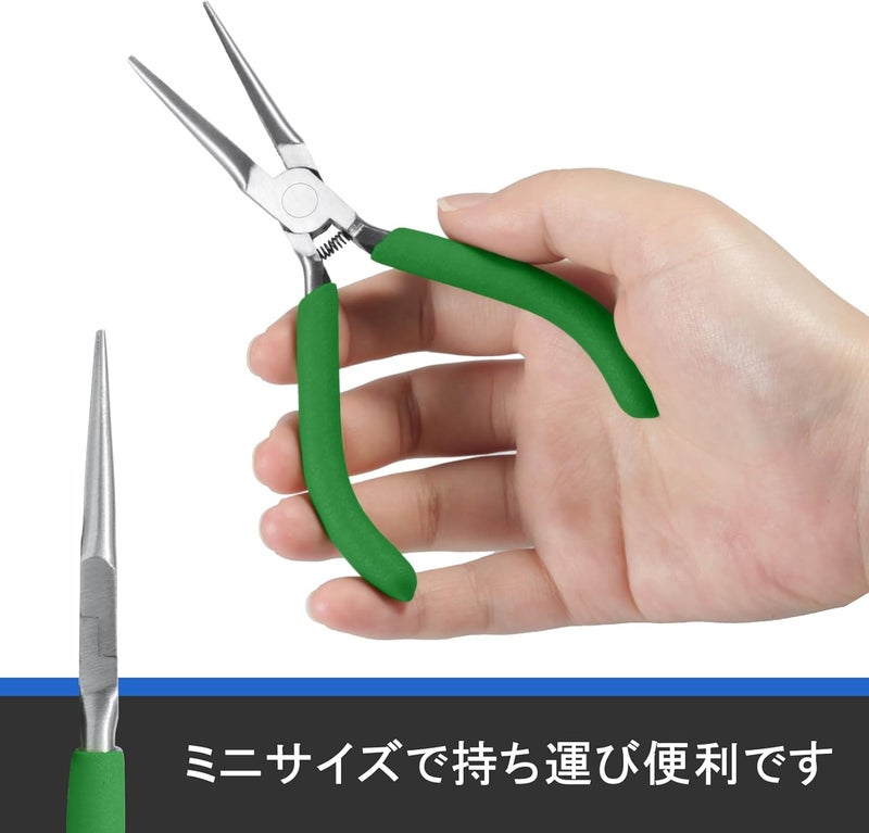 LEONTOOL Needle Nose Pliers Mini Pliers for Jewelry Beading Making Micro Precision Smooth Jaw Handcraft Repair Tool Pliers Small Professional Functional Hand Tool 5 Inches - Image 5