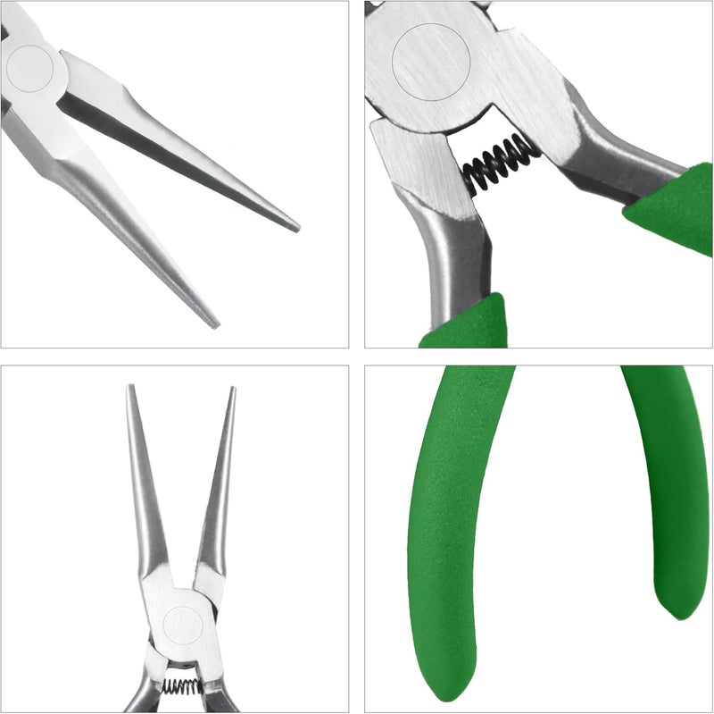 LEONTOOL Needle Nose Pliers Mini Pliers for Jewelry Beading Making Micro Precision Smooth Jaw Handcraft Repair Tool Pliers Small Professional Functional Hand Tool 5 Inches - Image 4