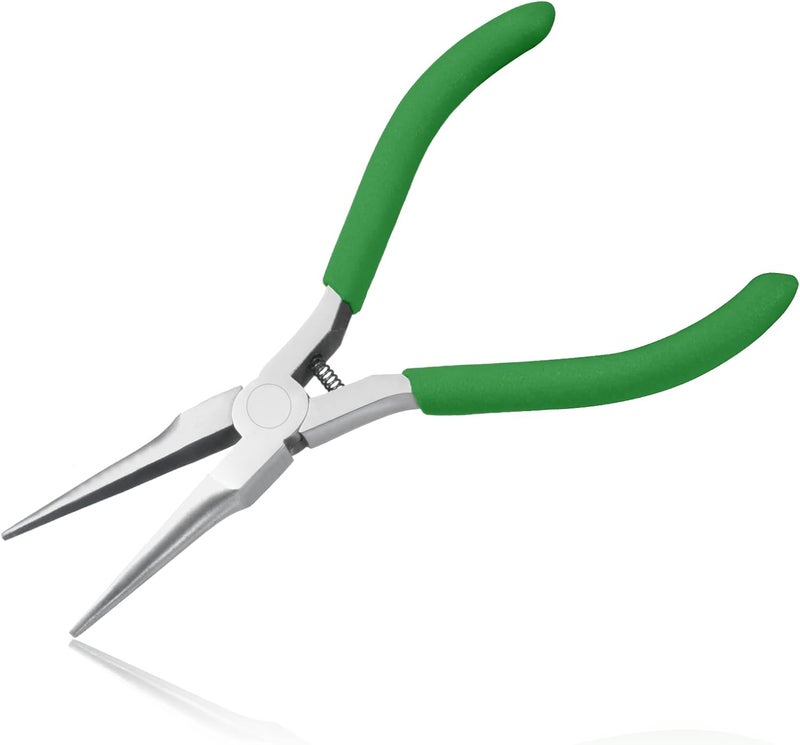 LEONTOOL Needle Nose Pliers Mini Pliers for Jewelry Beading Making Micro Precision Smooth Jaw Handcraft Repair Tool Pliers Small Professional Functional Hand Tool 5 Inches - Image 1