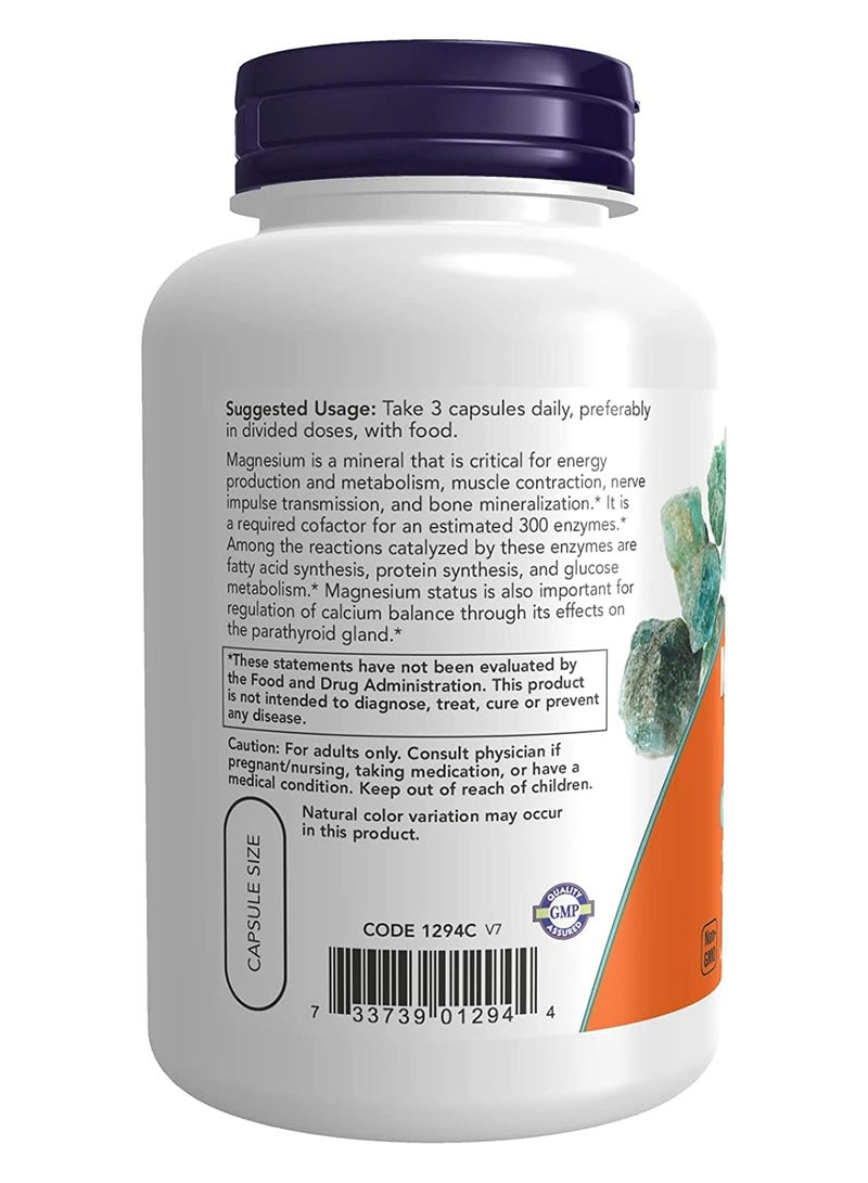 now سيترات المغنيسيوم 120 كبسولة نباتية - Image 3