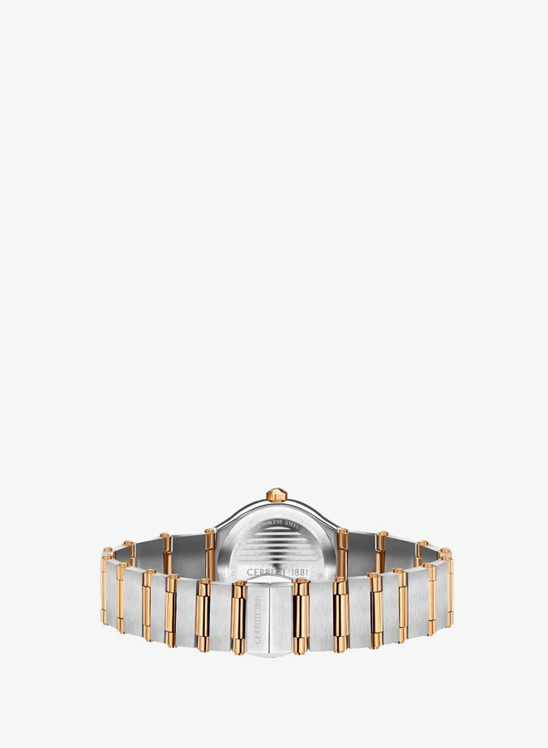 CERRUTI 1881  Women's Round Shape Stainless Steel Band Analog Wrist Watch 30 mm - Grey Dial - CRM35505 for Women | Best Price UAE