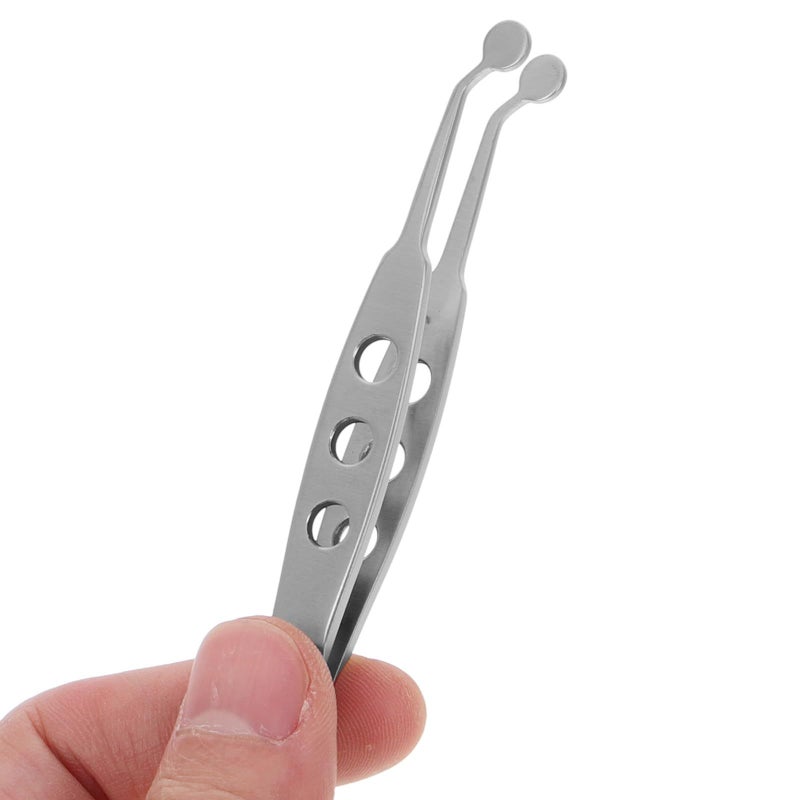 Stainless Steel Meibomian Round Tip Eyelid Massage Tweezers Eye Gland Expressor Tool - Image 4