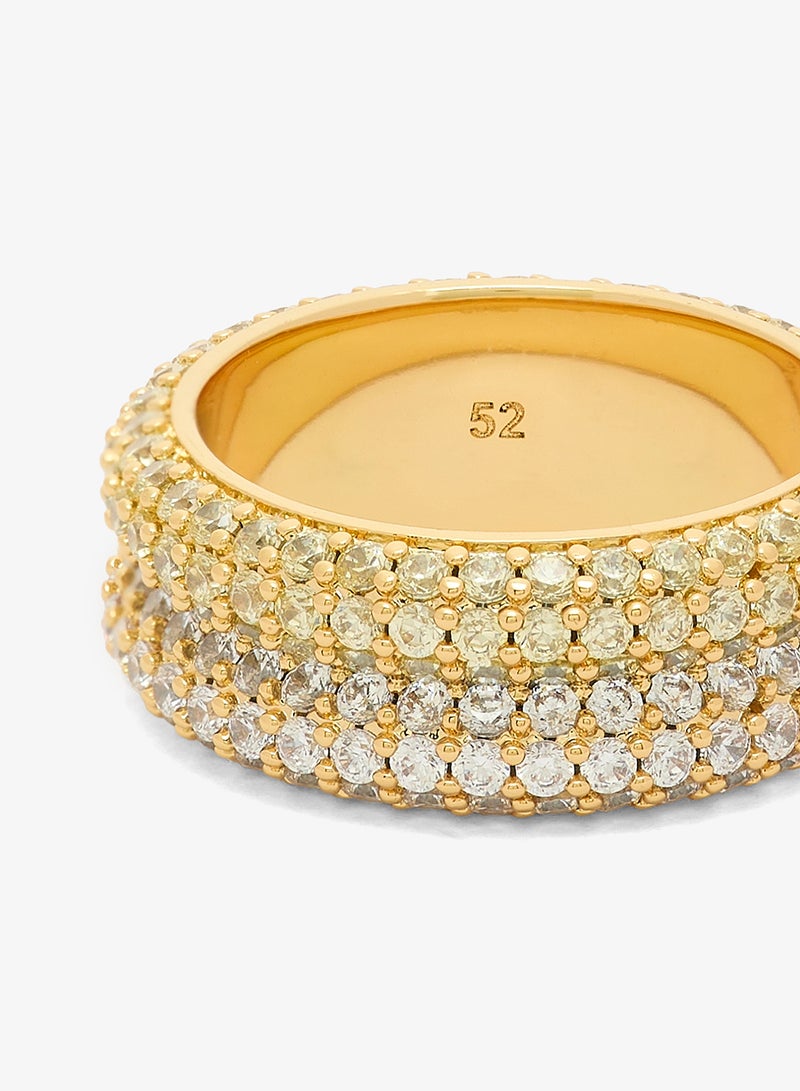 GUESS Essenza Pave Double Ring - Image 4