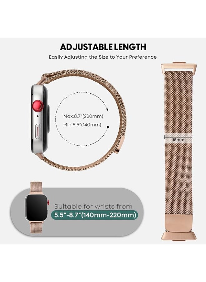 Strap Compatible with Huawei Watch Fit 3\4\4pro , Adjustable Stainless Steel Magnetic Metal Watch Strap for Huawei Watch Fit 3\4\4pro - Image 5