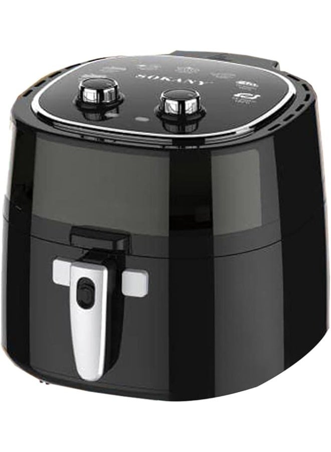 سوكاني قلاية هوائية Sokany SK-8016 – سعة 8.0 لتر كبيرة جدًا، بقوة 1800 وات، طهي صحي بدون زيت، تصميم باللون الأسود، تحكم بدرجة الحرارة والمؤقت، 220 فولت/50 هرتز، متعددة الاستخدامات للقلي، الخبز، الشوي والتحميص - Image 2