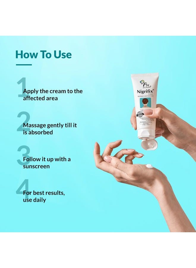 FIXDERMA كريم فيكسرما نيغريفيكس لمرض الأكزيموس النيجر | كريم تحت الإبط فعال للإبطين والركب والمرفقين والمفاصل | مختبر من قبل أطباء الجلد - 3.52 أونصة - Image 5