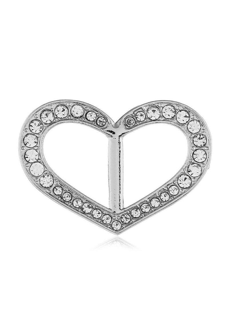 RARELY - 3Set Rhinestone Metallic Scarf Buckle Ring Holder - Image 1