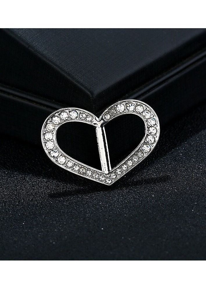RARELY - 3Set Rhinestone Metallic Scarf Buckle Ring Holder - Image 1