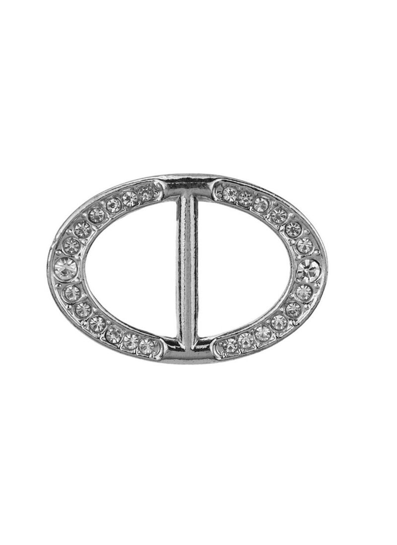 RARELY - 3Set Rhinestone Metallic Scarf Buckle Ring Holder - Image 1
