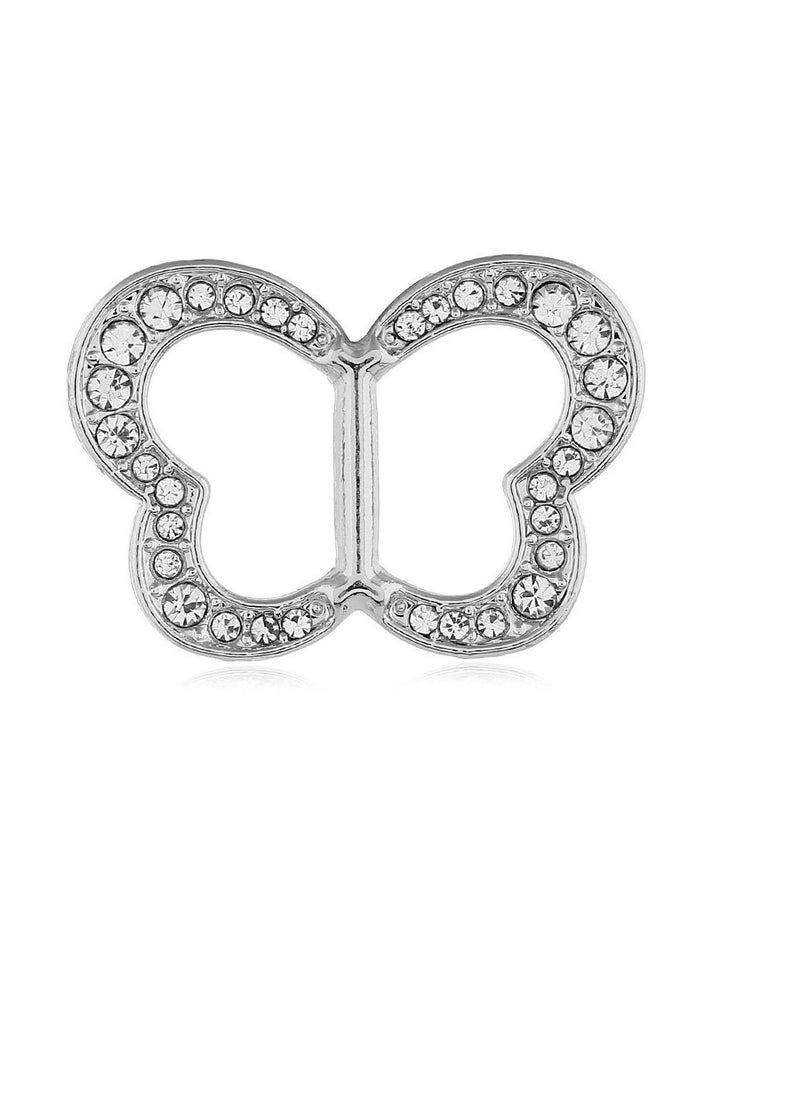RARELY - 3Set Rhinestone Metallic Scarf Buckle Ring Holder - Image 1
