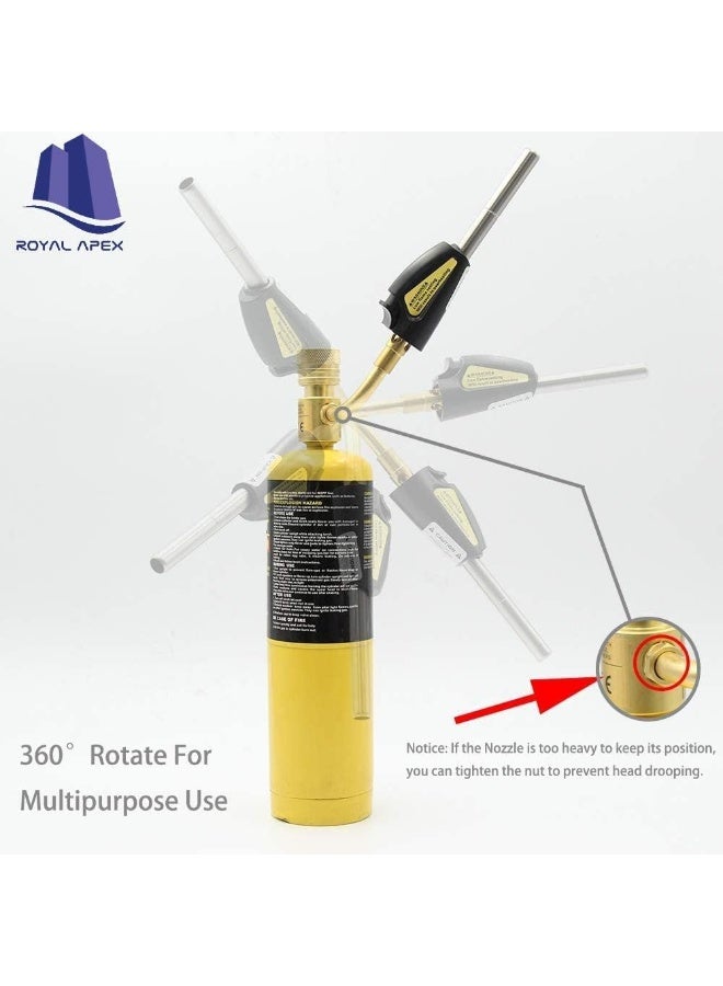 Royal Apex Hand Torch Tips Torch Swirl Map-Pro/Lpg Self Lighting Gas Self Ignition Turbo Torch Regulator Brazing Soldering And Welding Plumbing Gun - Image 3