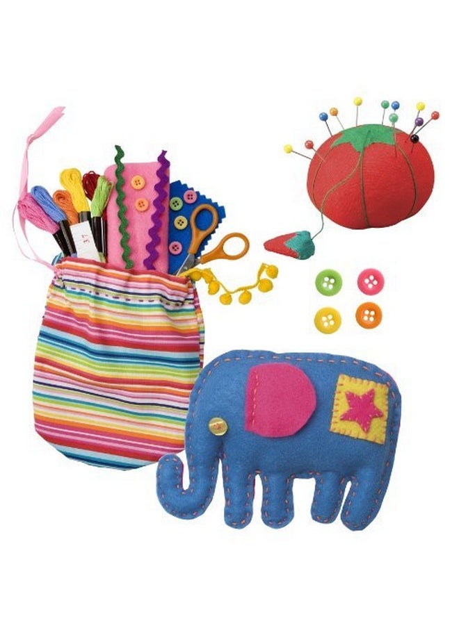 ALEX Toys - My First Sewing Kit by Alex Crafts, Perfect for Beginners, Arts and Crafts Colorful and Fun Sewing Projects to Learn the Basic Skills of Sewing (Ages 7+) - Image 1