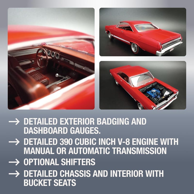AMT 1967 Mercury Cyclone GT 125 Scale Model Kit - Image 3