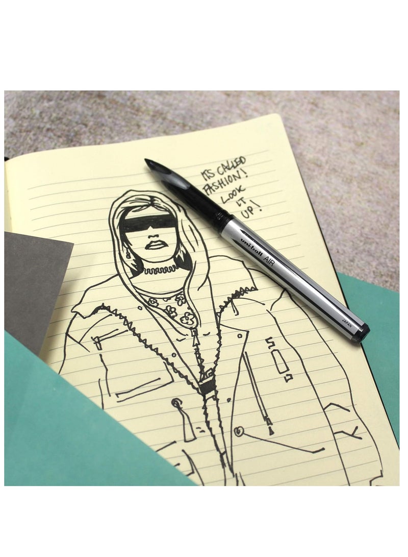 Uniball 1-Piece Air Broad Rollerball Pen Blue Ink - Image 4