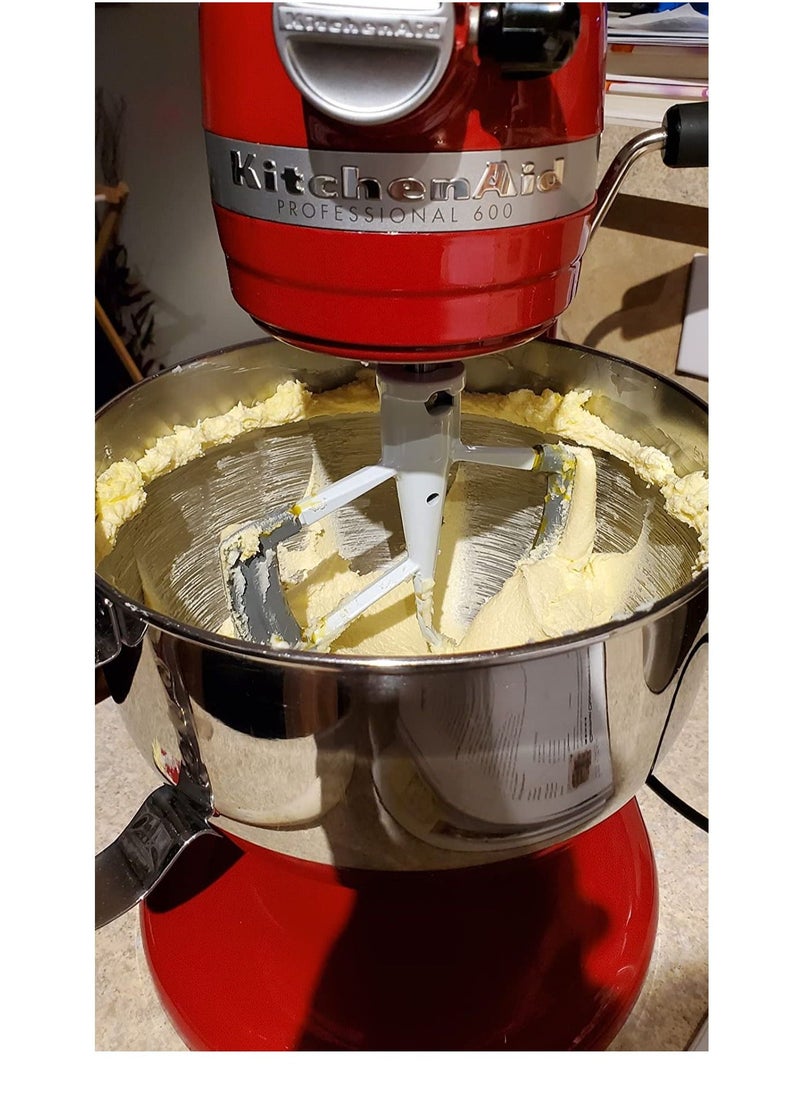 SYOSI Flex Edge Beater for KitchenAid Mixer 6 Quart Bowl-Lift Stand Mixer, Beater with Silicone Edge, Perfect 6 QT Bowl-Lift Stand Mixer Attachment, Mixer Accessory - Image 2